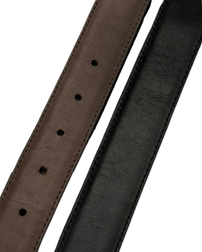 Reversible Leather Dress Belt