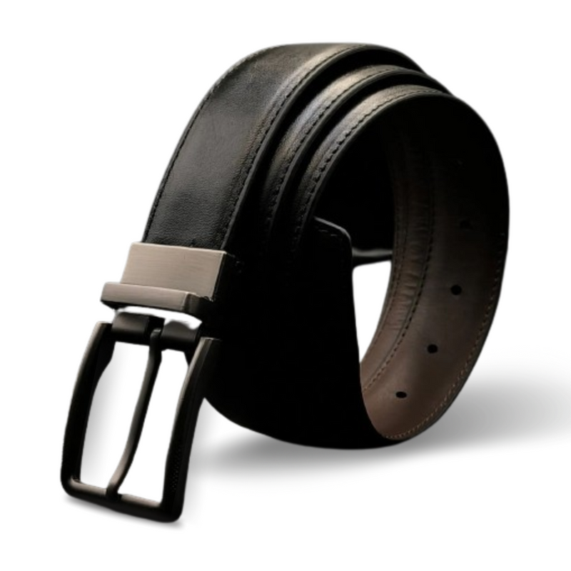 Reversible Leather Dress Belt