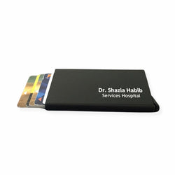 Pop-up Cards Holder Name Engraved With RFID Blocking